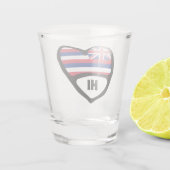 ハワイ州旗ハート、ショットグラス ショットグラス (裏面)
