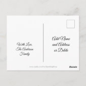 ハワイ州旗ハートUSAからの挨拶 ポストカード (裏面)