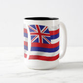 ハワイ州旗マグカップ ツートーンマグカップ (正面右)