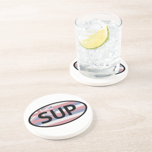 ハワイ州旗立ち上がりパドリング コースター (側面)