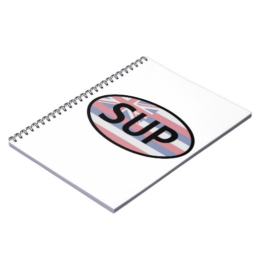 ハワイ州旗立ち上がりパドリング ノートブック (左側)