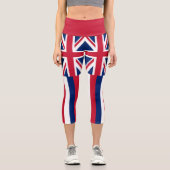 ハワイ州旗 カプリレギンス (正面)