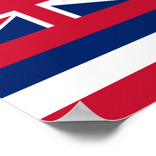 ハワイ州旗 ポスター (角)