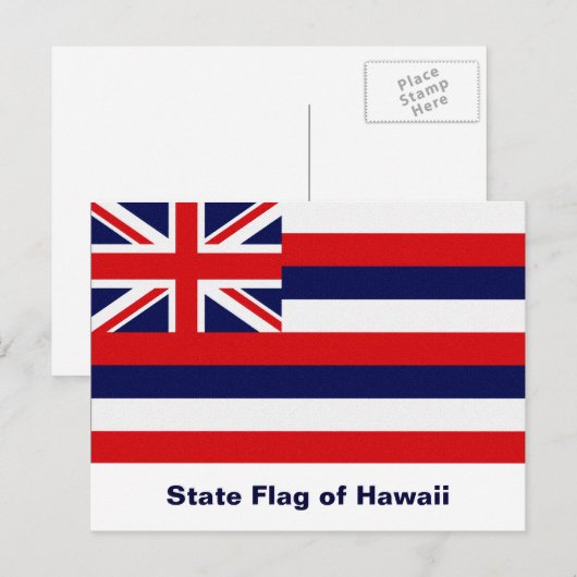 ハワイ州旗 ポストカード (正面/裏面)