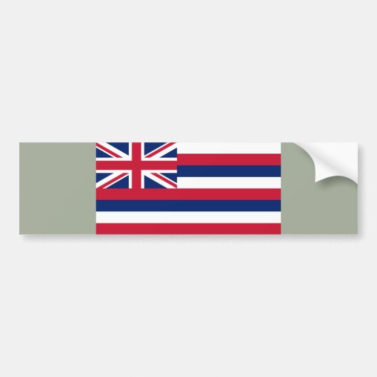 ハワイ州旗(米国州) バンパーステッカー (正面)