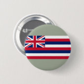 ハワイ州旗(米国州) 缶バッジ (正面&裏面)
