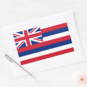 ハワイ州旗 長方形シール (封筒)