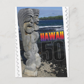 ハワイ州立創立50周年記念はがき島 ポストカード