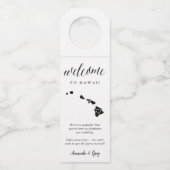 ハワイ州結婚の歓迎 ボトルネックタグ (正面)