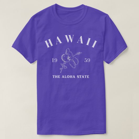 ハワイ州 ダーク Tシャツ (デザイン正面)