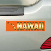 ハワイ州 バンパーステッカー (車上)
