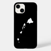 ハワイ州（白と黒） Case-Mate iPhoneケース (裏面)