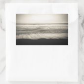 ハワイ州B&W 長方形シール (バッグ)