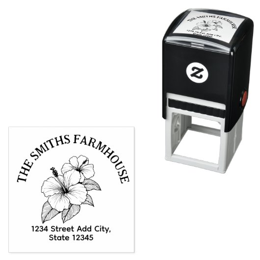 ハワイ差出人住所切手 セルフインキングスタンプ (インサイチュ)