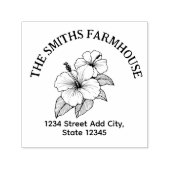 ハワイ差出人住所切手 セルフインキングスタンプ (デザイン)