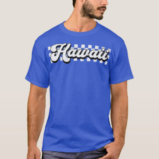 ハワイ市松模様にハイレーシング国旗ハワイTシャツ1 Tシャツ