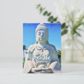 ハワイ平和なブッダ駆声台本トロピカル ポストカード (スタンド正面)