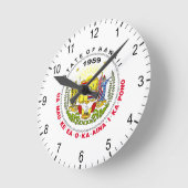 ハワイ徴候 ラウンド壁時計 (傾斜)