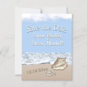 ハワイ挙式のサプライズ告知 マグネット招待状 (正面)