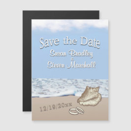 ハワイ挙式のサプライズ Save the Date マグネット招待状