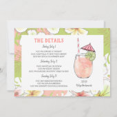 ハワイ挙式前のビーチウィークエンド招待状 招待状 (裏面)