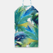 ハワイ挙式 ウェディングギフトタグ 水彩パームツリー ギフトタグ (裏面)