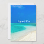 ハワイ挙式 ウェディング 招待状 (裏面)