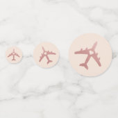 ハワイ挙式 シャワー トラベル テーマ 飛行機 コンフェッティ (正面)