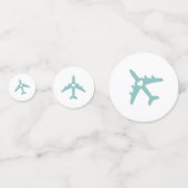 ハワイ挙式 シャワー トラベル テーマ 飛行機 コンフェッティ (裏面)