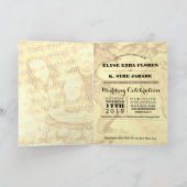 ハワイ挙式 パスポート 招待状 (内部)