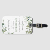 ハワイ挙式　保存日付のご案内　ゲスト ラゲッジタグ (正面横)