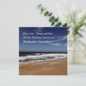 ハワイ挙式 招待状 (スタンド正面)