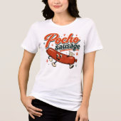 ハワイ文化 - ポチョソーセージ トライブレンドTシャツ (正面)