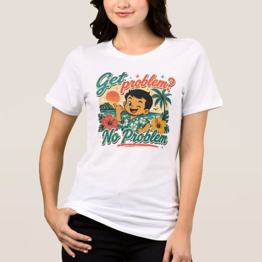 ハワイ文化 - 問題発生? トライブレンドTシャツ (正面)