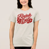 ハワイ文化 - Rahjah トライブレンドTシャツ (正面)