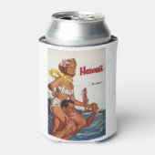 ハワイ旅行アート 缶クーラー (缶正面)