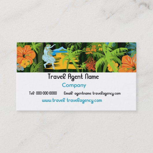 ハワイ旅行名刺 名刺 (正面)