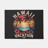 ハワイ旅行 2026 夏休み ビーチ ドアマット (正面)