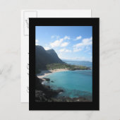 ハワイ日付のポストカ結婚ードを保存 案内ポストカード (正面/裏面)