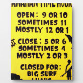 ハワイ時間 フォトプラーク (正面)