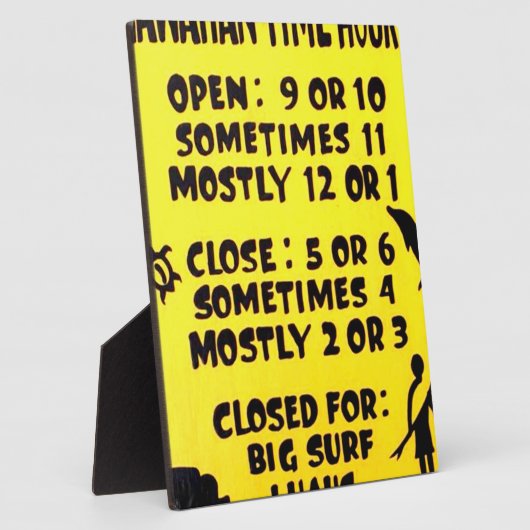 ハワイ時間 フォトプラーク (側面)