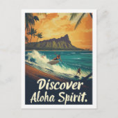 ハワイ有名旅行の場所 ポストカード (正面)