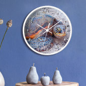 ハワイ本海タートルトロピカルビーチ写真モダン 壁時計