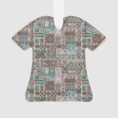 ハワイ柄Tシャツアクリルキーホルダー オーナメント (裏面)