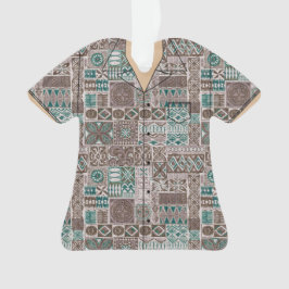 ハワイ柄Tシャツアクリルキーホルダー オーナメント