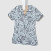ハワイ柄Tシャツアクリルキーホルダー オーナメント (正面)