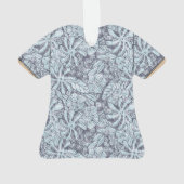 ハワイ柄Tシャツアクリルキーホルダー オーナメント (裏面)