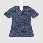 ハワイ柄Tシャツアクリルキーホルダー オーナメント (裏面)