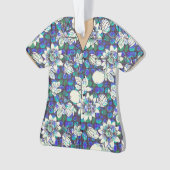 ハワイ柄Tシャツアクリルキーホルダー オーナメント (正面)