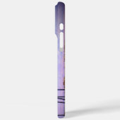 ハワイ沿岸のヤシの木紫色の山の名前 Case-Mate iPhoneケース (裏面 / 左)